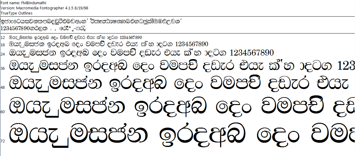 Sinhala Fonts Free Download