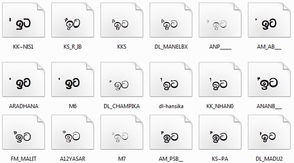 Sinhala fonts free download zip